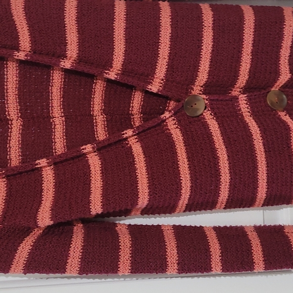 Free People Beach Striped Cardigan Sweater - Picture 4 of 8